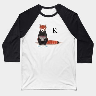 R is for Red Panda Baseball T-Shirt